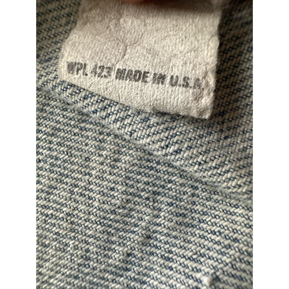 80s Levi's Vintage Trucker Jacket Button Men's Size S/M 70506 Made in USA